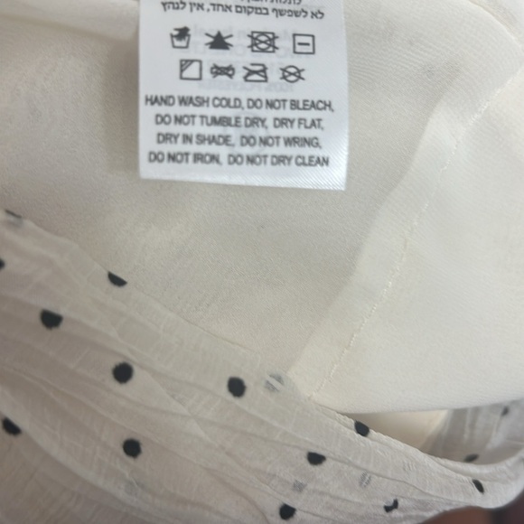 Sabina Musayev Fiora Skirt. Ivory with black polka dots. Small and Large. NWT. - Picture 6 of 10